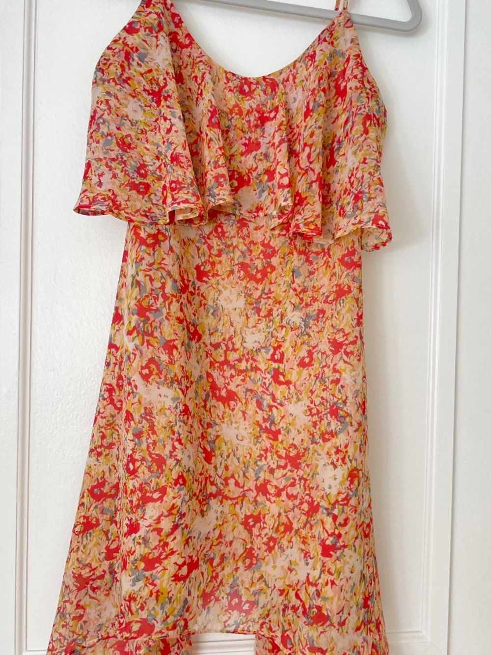 BCBGeneration Colorful Abstract Floral Print Dress